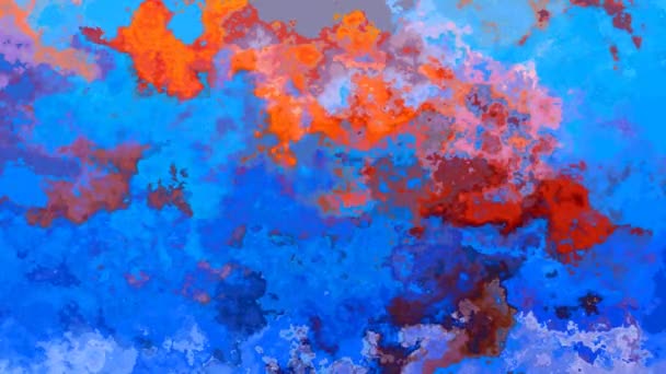 Abstrait Fond Coloré Animé Vidéo Boucle Sans Couture Effet Aquarelle — Video