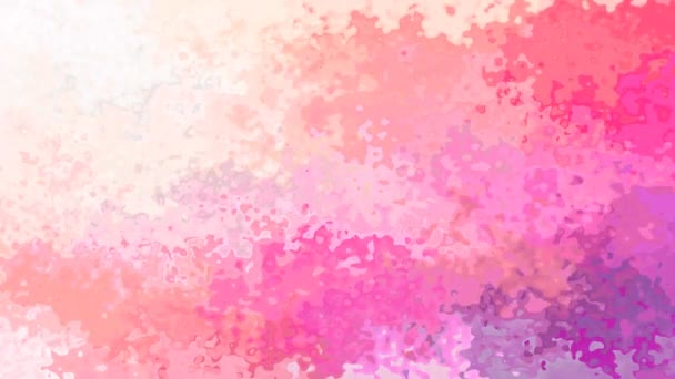 Abstrakte Animierte Hintergrund Nahtlose Schleife Video Aquarell Effekt Niedliche Rosa — Stockvideo