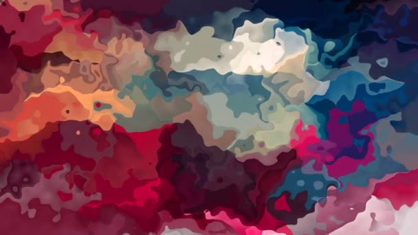 Abstrakcja Animowany Barwione Tło Wideo Płynna Pętla Efekt Akwarela — Wideo stockowe