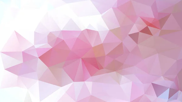 抽象的な不規則な多角形 三角形の低ポリ パターン 光ソフト パステル ピンク 薔薇と桜背景をベクトルします — ストックベクタ