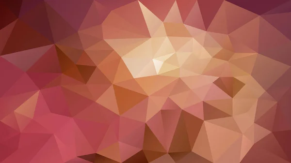 ベクター抽象の不規則な多角形の背景 三角形低温ポリ パターン 暖かい色 ブラウン 古いピンク ローズ ラクダ 黄土色 淡い桜 — ストックベクタ
