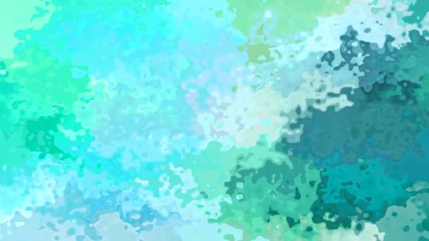 Abstract Geanimeerde Achtergrond Naadloze Loops Video Aquarel Effect Blauwe Groene — Stockvideo