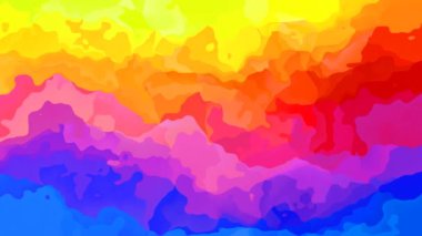 arka plan sorunsuz döngü videosu - Suluboya efekti animasyon soyut lekeli