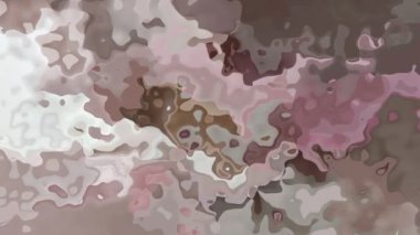 Soyut animasyonlu arka plan sorunsuz döngü videosu - suluboya splotch etkisi - leylak rengi, iyiymiş, eski pembe ve bej renk lekeli