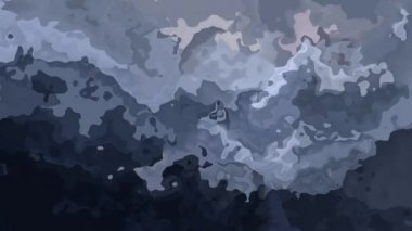 Soyut animasyon lekeli arka plan sorunsuz döngü video - suluboya splotch etkisi - koyu gri ve renk kayrak