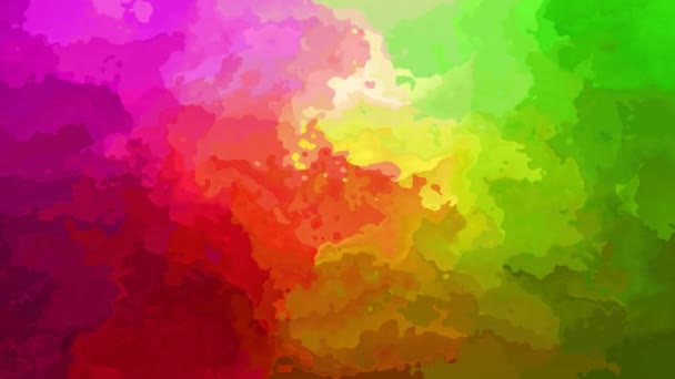 Astratto Animato Colorato Sfondo Video Loop Senza Soluzione Continuità Acquerello — Video Stock