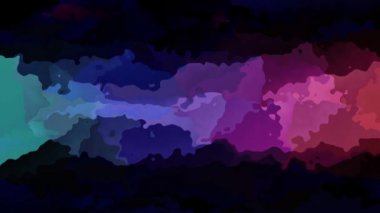 Soyut animasyonlu arka plan sorunsuz döngü videosu - suluboya splotch etkisi - neon gökkuşağı renkli spektrum şerit - Eflatun, pembe, yeşil, mavi, menekşe, mor ve siyah lekeli