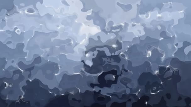 Abstract Geanimeerde Gekleurd Achtergrondvideo Naadloze Loops Aquarel Splotch Effect Coll — Stockvideo