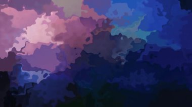 Soyut animasyon twinking arka plan sorunsuz döngü video - suluboya splotch etkisi - rengi koyu lekeli mavi pembe leylak