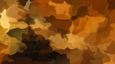 Soyut animasyon twinking arka plan sorunsuz döngü video - suluboya splotch etkisi - rengi lekeli sarı deve hardal kahverengi bej