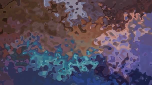Abstraktes Animiertes Funkelndes Gefärbtes Hintergrundvideo Mit Nahtloser Endlosschleife Aquarell Kleckseffekt — Stockvideo