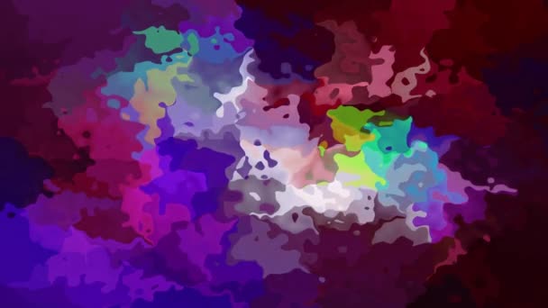 Abstrakta Animerade Twinking Färgas Bakgrunden Sömlös Loop Video Akvarell Fläck — Stockvideo