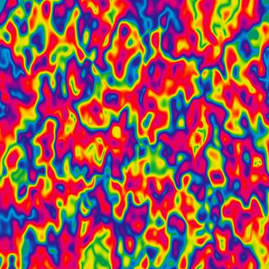 soyut desen doku kare arka plan Infra neon tam renkli spektrum gökkuşağı - modern resim sanatı - suluboya splotch etkisi - pembe, kırmızı, pembe, sarı, mavi ve gree lekeli.