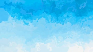 lekeli Soyut animasyon twinking arka plan sorunsuz döngü video - suluboya splotch etkisi - açık gökyüzü mavi