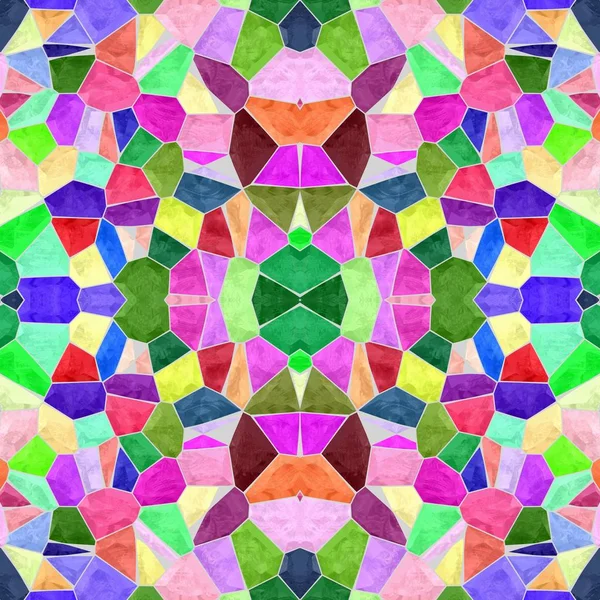 Mosaic Kaleidoscope Seamless Pattern Texture Background Full Color Spectrum Colorful — Stock Photo, Image