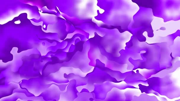抽象动画闪烁染色背景无缝循环视频 水彩斑点效果 紫外线薰衣草紫色 — 图库视频影像