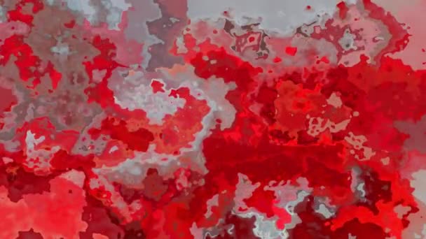Абстрактний Анімований Спантеличений Вітражний Фон Безшовний Цикл Відео Акварельний Сплотч — стокове відео