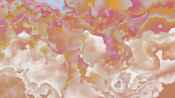 Abstrait Animé Scintillement Fond Teinté Boucle Sans Couture Vidéo Aquarelle — Video