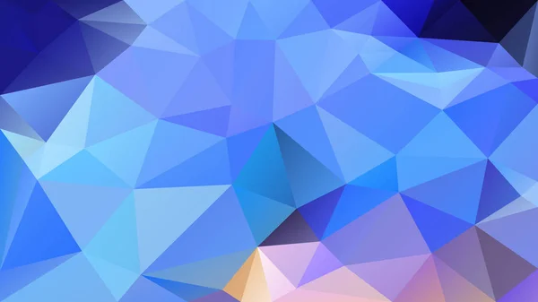 抽象的な不規則な多角形の背景 三角形の低ポリ パターン ネオン ブルー バイオレット紫のピンク色をベクトルします — ストックベクタ