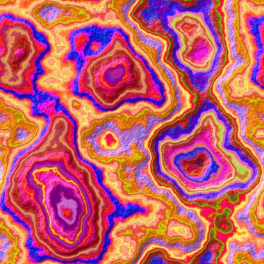 mermer akik taşlı Dikişsiz desen doku arka plan - canlı floresan kırmızı, pembe, kırmızı, koyu mavi, mor, mor, turuncu, sarı ve yeşil renk sert yüzeyi ile