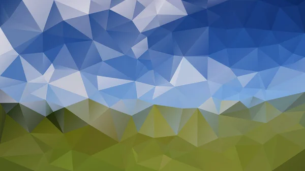 Vektor Abstrakt Unregelmäßigen Polygonalen Hintergrund Dreieck Niedrigen Poly Muster Blauer — Stockvektor