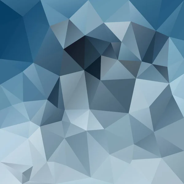 ベクトル抽象的な不規則な多角形正方形背景 三角形の低ポリ パターン Ceulean ブルー グレー スレート グレー色 — ストックベクタ