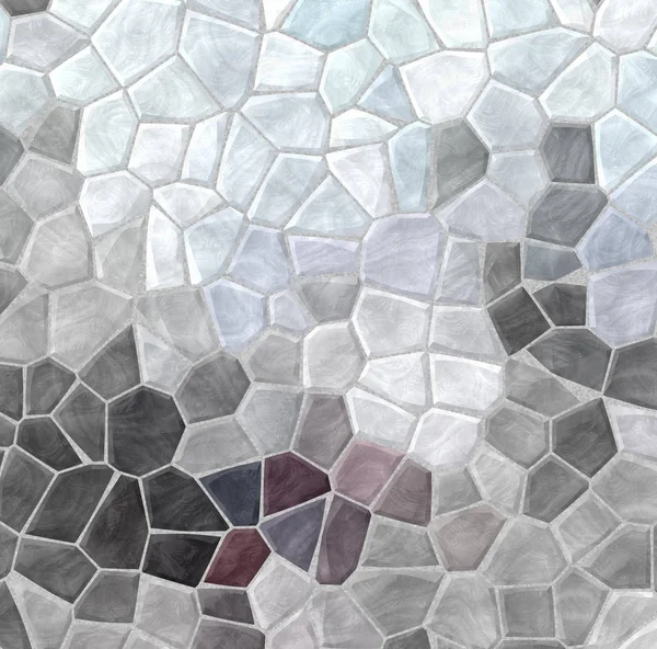 抽象自然大理石石质马赛克瓷砖纹理背景与灰色灌浆 石板灰色和淡紫色 — 图库照片