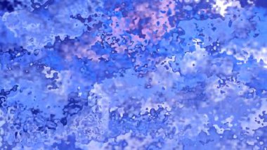 arka plan sorunsuz döngü video - suluboya splotch etkisi - mavi lavanta mor menekşe rengi lekeli Soyut animasyon twinking