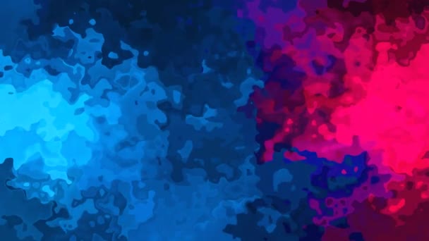 abstrait animé scintillement fond teinté boucle vidéo sans couture effet tache aquarelle bleu marine foncé couleur magenta rose chaud 