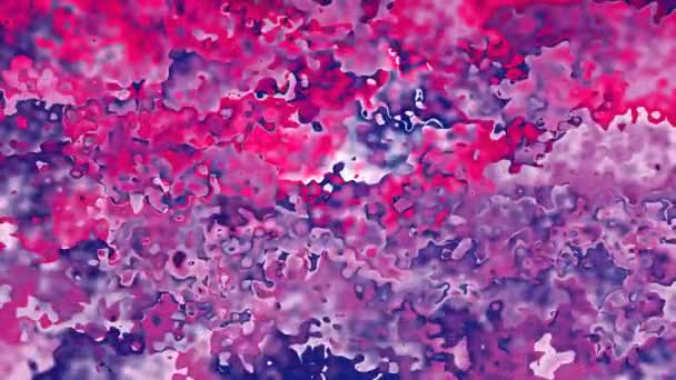 absztrakt animált twinking festett háttér folyamatos hurok videóinak - akvarell splotch hatás - holografikus forró bíbor lila lila rózsaszín