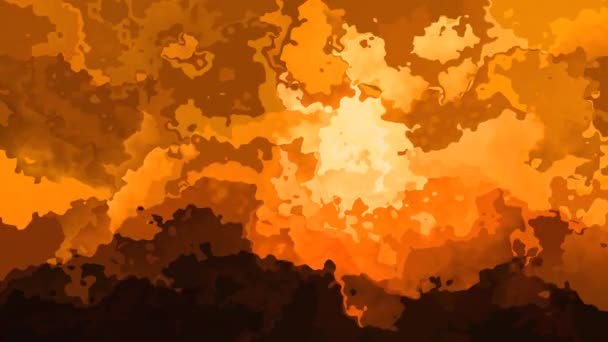 Elvont Háttér Varrat Nélküli Hurok Videóinak Akvarell Splotch Hatás Napos — Stock videók