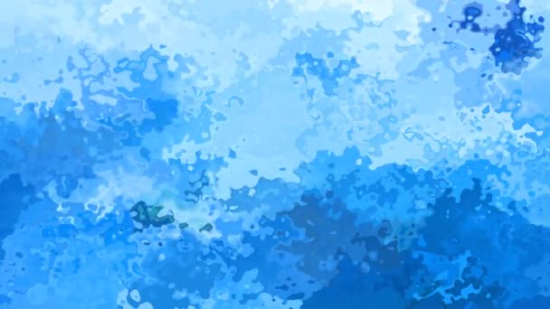 Абстрактний Анімований Спантеличений Вітражний Фон Безшовний Цикл Відео Ефект Акварельної — стокове відео
