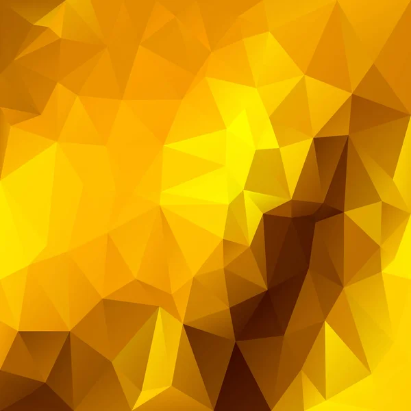 Vecteur Abstrait Irrégulier Fond Polygone Triangle Motif Bas Poly Jaune — Image vectorielle