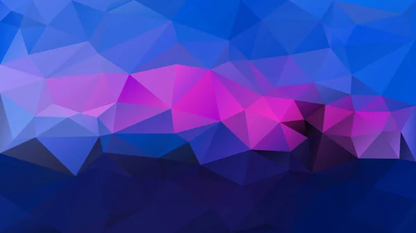 ベクトル不規則な多角形の抽象的な背景 三角形の低ポリ パターン ホット ピンク マゼンタ空海軍ロイヤル ブルー色 — ストックベクタ