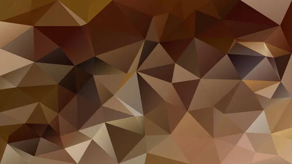 不規則な多角形の抽象的な背景 三角形の低ポリ パターン 暗いチョコレート茶色 カフェラテ ベージュ キャラメル色のベクトルします — ストックベクタ