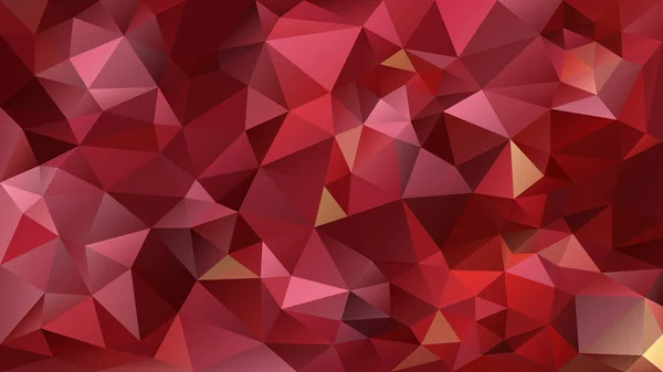 ベクトル不規則な多角形の抽象的な背景 三角形の低ポリ パターン ルビー赤い色 — ストックベクタ