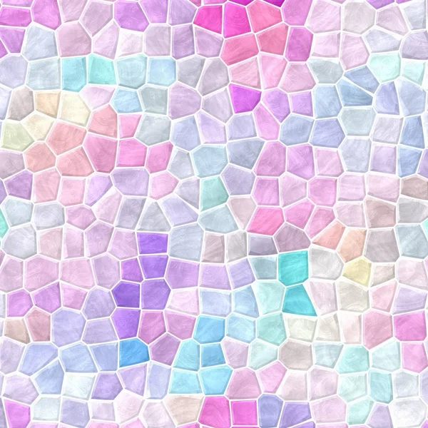 Naturaleza abstracta mármol plástico piedra mosaico azulejos textura fondo con lechada blanca - luz pastel rosa azul púrpura violeta gris malva colores —  Fotos de Stock