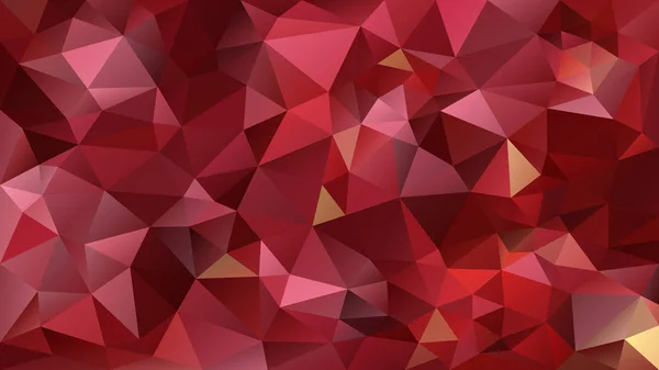 Vector abstracto irregular fondo polígono - triángulo bajo patrón de poli - granada de color rosa rojo — Vector de stock