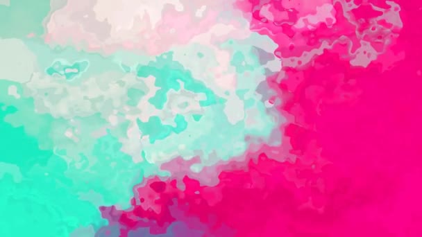 Abstrakta Animerade Tindrande Färgas Bakgrunden Sömlös Loop Video Akvarell Fläck — Stockvideo
