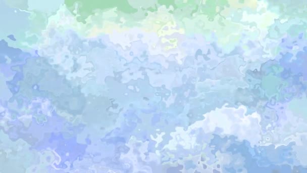 Абстрактний Анімований Твіст Вітражами Безшовний Цикл Відео Ефект Акварелі Світло — стокове відео