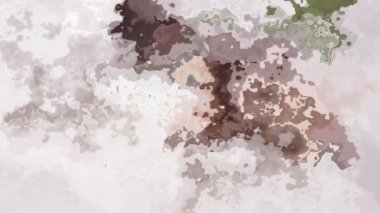 soyut animasyonlu twinkling lekeli arka plan dikişsiz döngü video - suluboya leke etkisi - yumuşak bej leylak pembe kahverengi yeşil renk