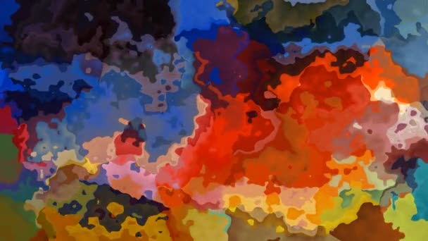 Abstract Animated Twinkling Stained Background Seamless Loop Video Watercolor Splotch — Stock Video