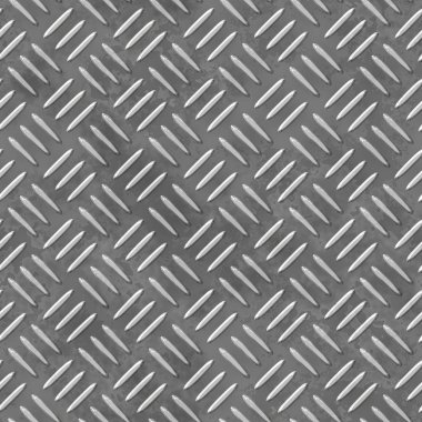 metal levha dikişsiz desen doku arka plan - elmas plaka - gri gümüş renk