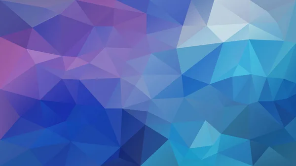 Vettore astratto sfondo poligono irregolare - triangolo modello basso poli - colore viola viola blu pastello — Vettoriale Stock