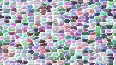 Beyaz harç ile yüzey zemin mermer mozaik model Dikişsiz arka plan-pastel tam renk spektrum