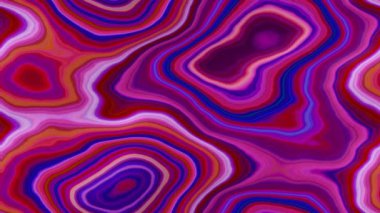 soyut animasyonlu mermer katmanlı akik taş lekeli arka plan - dikişsiz döngü video - renk mor pembe kırmızı mavi