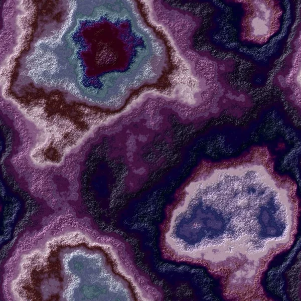 Marmorachat steinigen nahtlosen Muster Textur Hintergrund - dunkelviolett, violett, bordeauxrot, blau, lila rosa Farbe mit rauer Oberfläche — Stockfoto