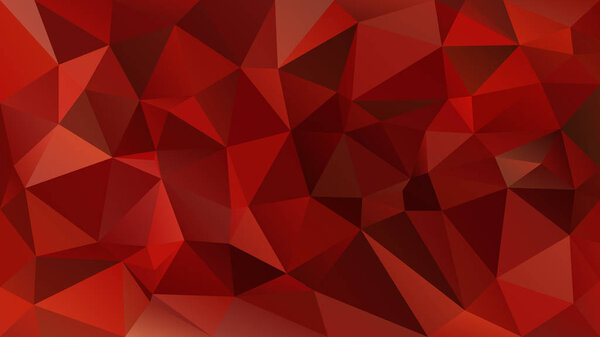 vector abstract irregular polygon background - triangle low poly pattern - strawberry red color 