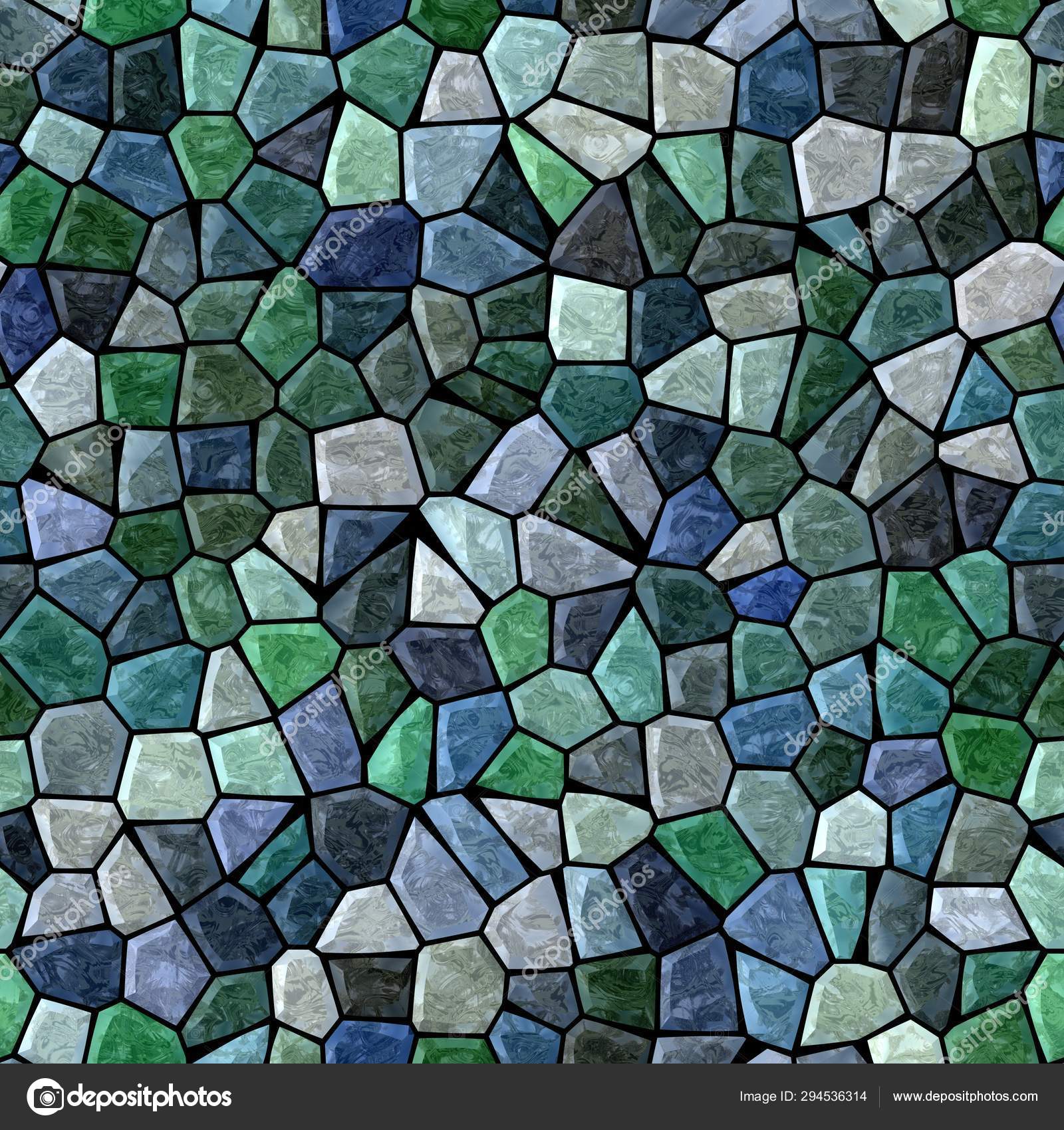 Surface Floor Marble Mosaic Pattern Seamless Square Background With Black Grout Dark Blue And Green Color Stock Photo Image By C Ardely 294536314