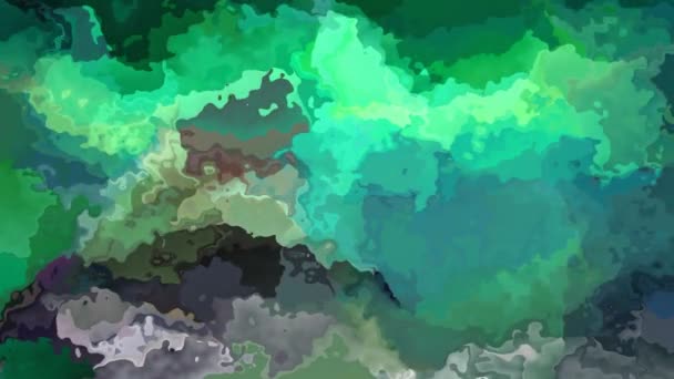 Animowany Barwione Bezszwowe Animacja Efekt Kolor Pętla Szmaragdowy Streszczenie Tło — Wideo stockowe